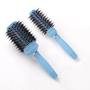 kuber industries hair brush  bristles brush  hair brush with paddle  sharp hair brush for woman  suitable for all hair types  tgx525-tgx5232  ice blue