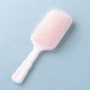kuber industries hair brush  bristles brush  hair brush with paddle  detangles hair brush  suitable for all hair types  hair brush styling hair  xh45pnk  pink