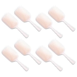 kuber industries hair brush  bristles brush  detangles hair brush  suitable for all hair types  2 piece  xh45bge  beige