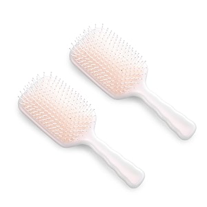 kuber industries hair brush  bristles brush  detangles hair brush  suitable for all hair types  2 piece  xh45bge  beige