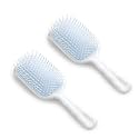Kuber Industries Hair Brush | Bristles Brush | Detangles Hair Brush | Suitable For All Hair Types | 2 Piece | XH45BGE | Beige
