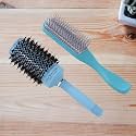 Kuber Industries Hair Brush | Bristles Brush | Hair Brush with Paddle | Sharp Hair Brush for Woman | Suitable For All Hair Types | TGX525..-C19BLE | Ice Blue & Blue