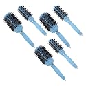 Kuber Industries Hair Brush | Bristles Brush | Hair Brush with Paddle | Sharp Hair Brush for Woman | Suitable For All Hair Types | TGX525..-TGX5232 |Pack of 6| Ice Blue