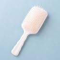 Kuber Industries Hair Brush | Bristles Brush | Hair Brush with Paddle | Detangles Hair Brush | Suitable For All Hair Types | Hair Brush Styling Hair | XH45BGE | Beige