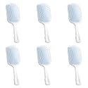 Kuber Industries Hair Brush | Bristles Brush | Hair Brush with Paddle | Detangles Hair Brush | Suitable For All Hair Types | Hair Brush Styling Hair | Pack of 6 | XH45BLE | Blue