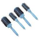 Kuber Industries Hair Brush | Bristles Brush | Hair Brush with Paddle | Sharp Hair Brush for Woman | Suitable For All Hair Types | TGX525..-TGX5232 |Pack of 4| Ice Blue