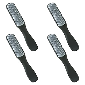 kuber industries hair brush  flexible bristles brush  hair brush with paddle  straightens amp detangles hair brush  suitable for all hair types  4 piece  c19-blk-s  small  pack of 2  black