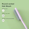 Kuber Industries Hair Brush | Flexible Bristles Brush | Hair Brush with Paddle | Straightens &amp; Detangles Hair Brush | Suitable For All Hair Types | 2 Piece | C19-PRUP-S | Small | Purple