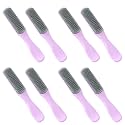 Kuber Industries Hair Brush | Flexible Bristles Brush | Hair Brush with Paddle | Straightens &amp; Detangles Hair Brush | Suitable For All Hair Types | 8 Piece | C19-PRUP-S | Small | Pack of 4 | Purple
