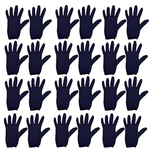 kuber industries hand gloves  12 pair  cotton half gloves  sun dust protection gloves for men amp woman  cloth gloves for driving biking cycling  pollution hand gloves  blue