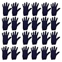 Kuber Industries Hand Gloves | 12 Pair | Cotton Half Gloves | Sun Dust Protection Gloves for Men &amp; Woman | Cloth Gloves For Driving, Biking, Cycling | Pollution Hand Gloves | Blue