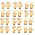 Kuber Industries Hand Gloves | 12 Pair | Cotton Half Gloves | Sun Dust Protection Gloves for Men &amp; Woman | Cloth Gloves For Driving, Biking, Cycling | Pollution Hand Gloves | Cream