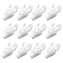 Kuber Industries Hand Gloves | 12 Pair | Cotton Half Gloves | Sun Dust Protection Gloves for Men &amp; Woman | Cloth Gloves For Driving, Biking, Cycling | Pollution Hand Gloves | White