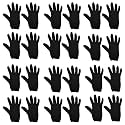 Kuber Industries Hand Gloves | 12 Pair | Cotton Half Gloves | Sun Dust Protection Gloves for Men &amp; Woman | Cloth Gloves For Driving, Biking, Cycling | Pollution Hand Gloves | Black