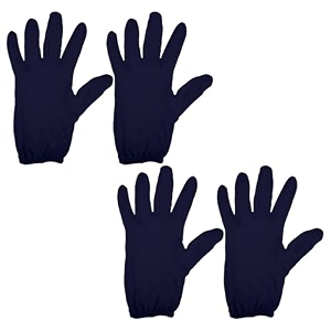 kuber industries hand gloves  2 pair  cotton half gloves  sun dust protection gloves for men amp woman  cloth gloves for driving biking cycling  pollution hand gloves  blue