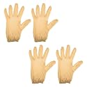 Kuber Industries Hand Gloves | 2 Pair | Cotton Half Gloves | Sun Dust Protection Gloves for Men &amp; Woman | Cloth Gloves For Driving, Biking, Cycling | Pollution Hand Gloves | Cream