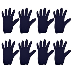 kuber industries hand gloves  4 pair  cotton half gloves  sun dust protection gloves for men amp woman  cloth gloves for driving biking cycling  pollution hand gloves  blue