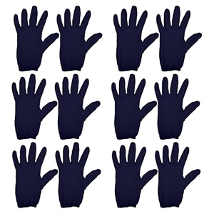 kuber industries hand gloves  6 pair  cotton half gloves  sun dust protection gloves for men amp woman  cloth gloves for driving biking cycling  pollution hand gloves  blue