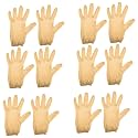 Kuber Industries Hand Gloves | 6 Pair | Cotton Half Gloves | Sun Dust Protection Gloves for Men &amp; Woman | Cloth Gloves For Driving, Biking, Cycling | Pollution Hand Gloves | Cream