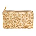 Kuber Industries Hand Purse for Women|Ladies Hand Purse|Zipper Closure|Clutch for Party, Wedding|Cream