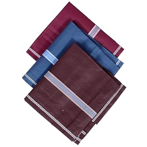 kuber industries premium cotton handkerchief set for men amp boys - pack of 6 - dark color