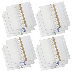 kuber industries handkerchief  premium cotton handkerchief  handkerchief for men  handkerchief for boys  men39s handkerchief set  rumal for men  pack of 12  white border