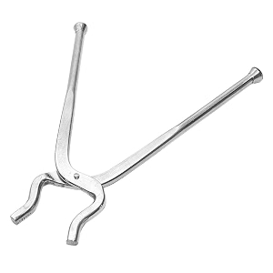 kuber industries stainless steel pakkad kitchen tong silver kubmart010370