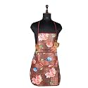 Kuber Industries Kitchen Apron Set of 2 - Restaurant, Chef, Cooking Dress for Women and Men - Front Pocket, Mota Check Pattern, Blue