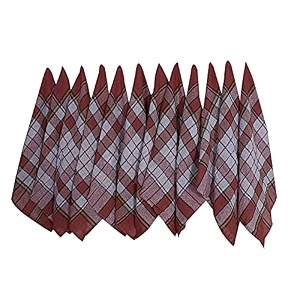 kuber industries kitchen dustercotton 300 gsm wet dry cleaning napkinfloor cleaning highly absorbent pocha for carfandesk18x18set of 12orange