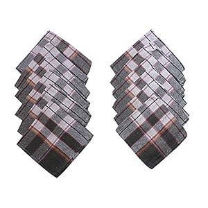 kuber industries pack of 6 cotton kitchen clothnapkins  fridge table kitchen platform cleaning amp roti napkins  16x26 inches - brown