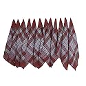 Kuber Industries Kitchen Duster|Cotton 300 GSM Wet Dry Cleaning Napkin|Floor Cleaning Highly Absorbent Pocha for Car,Fan,Desk,18x18,Set of 12,(Orange)