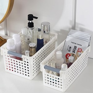 kuber industries large hollow storage basket with handlekitchen amp home organizer for wardrobetray for toys fruits books-pack of 6 white
