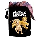 Kuber Industries Laundry Basket (45 LTR) Foldable Non-Woven Basket | Round Cloth Laundry Bag | Washing Storage Basket | Disney The Lion King | Black