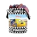 Kuber Industries Disney Print Waterproof Canvas Laundry Bag|Toy Storage| Laundry Basket Organizer With Handles, 45 L (Black), 37 Cm