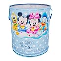 Kuber Industries Laundry Basket (45 LTR) Foldable Non-Woven Basket | Round Cloth Laundry Bag | Washing Storage Basket | Disney Team | Sky Blue