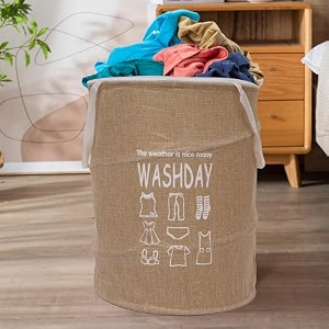 kuber industries disney minnie print foldable laundry basketclothes storage basket with handle amp lid60 ltrpack of 2 navy blue