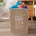 Kuber Industries Disney Minnie Print Foldable Laundry Basket|Clothes Storage Basket With Handle &amp; Lid,60 Ltr.Pack of 2 (Navy Blue)