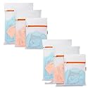 Kuber Industries Reusable Mesh Laundry Washing Bags | Laundry Storage &amp; Clothes Bags for Blouse, Hosiery, Jeans | 6 Piece Set | White