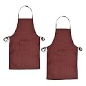 Kuber Industries Navajo Printed Oil Stain Resistant Cooking Kitchen Apron for Men Women with 1 Front Pocket- Pack of 2 (Blue)-50KM0732