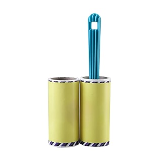 kuber industries lint remover  super sticky lint roller  easy  lint roller for clothes  lint roller for pet hair  60 sheets 1 roller  1 replacement roll