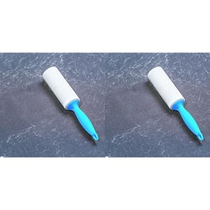 kuber industries lint remover  super sticky lint roller  easy  lint roller for clothes  lint roller for pet hair  60 sheets 1 roller  1 replacement roll pack of 2