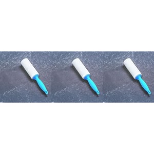 kuber industries lint remover  super sticky lint roller  easy  lint roller for clothes  lint roller for pet hair  60 sheets 1 roller  1 replacement roll pack of 3