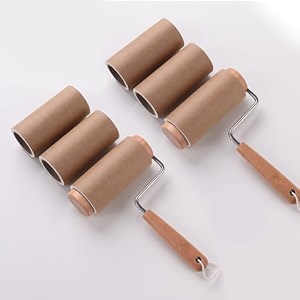 kuber industries lint removersuper sticky lint rollerlint roller for pet hair60 sheets pack of 4 replacement rolls