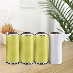 kuber industries lint removersuper sticky lint rollerlint roller for pet hair60 sheets pack of 4 replacement rolls