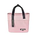 Kuber Industries Thermal Insulated Lunch Bag with Handle for Office and Camping - Front Pocket, Tiffin Storage | RH215-CRM | Beige