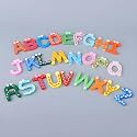 Kuber Industries Magnet Alphabet Stickers | Wooden A-Z Letters | for Learning-Educational Purpose | Toy for Kids | Fridge Magnet Stickers | TZXY159 | 26 Pcs | Multicolor