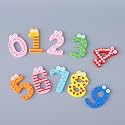 Kuber Industries Magnet Number Stickers | Magnetic Wooden Numbers | Magnet Numbers for Learning-Educational Purpose | Toy for Kids | Fridge Magnet Stickers | TZXY133 | Set of 10 | Multicolor