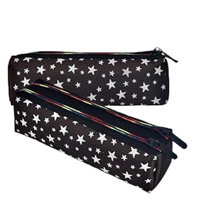 kuber industries makeup pouchrexine cosmetic pouchjewellery utility pouchtoiletry pouch for girlstravel makeup pouch for girlsstorage makeup bagstar makeup pouchpack of 2black