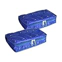 Kuber Industries Makeup Storage Bag | Vanity Organizer | Cosmetic Kit for Travel | 6 Pouch Pendant Organizer | Moti Jewellery | Large | Green