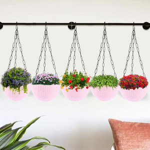 KUBER INDUSTRIES Marble Euro Hanging Flower Pot